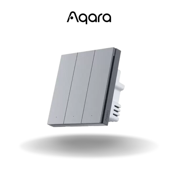 Smart Wall Swith H1(No Neutral, Triple rocker) GREY